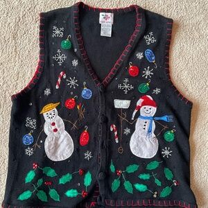 Vintage Christmas Vest sweater